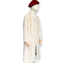 Load image into Gallery viewer, Vintage Cream Mink & Cashmere Pearl-Embellished Coat – New With Tags