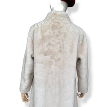 Load image into Gallery viewer, Vintage Cream Mink & Cashmere Pearl-Embellished Coat – New With Tags
