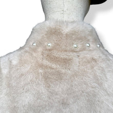 Load image into Gallery viewer, Vintage Cream Mink & Cashmere Pearl-Embellished Coat – New With Tags