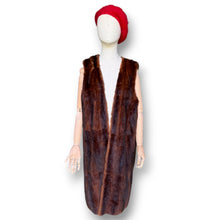 Load image into Gallery viewer, Vintage Extra Length Fur Gilet