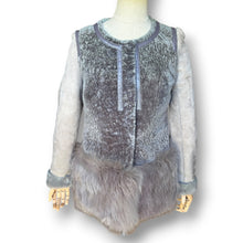 Load image into Gallery viewer, Vintage Sheepskin & Fox Fur Jacket