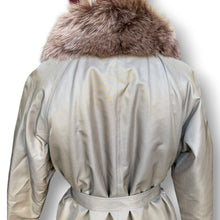 Load image into Gallery viewer, Kanebo Silk Pure Silk Coat with Fur Collar