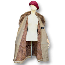 Load image into Gallery viewer, Kanebo Silk Pure Silk Coat with Fur Collar