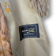 Load image into Gallery viewer, Kanebo Silk Pure Silk Coat with Fur Collar