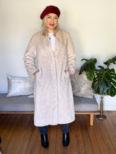 Load image into Gallery viewer, Vintage Cream Mink & Cashmere Pearl-Embellished Coat – New With Tags