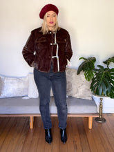 Load image into Gallery viewer, Dead Stock Mink & Cashmere Jacket with Mandarin Trim