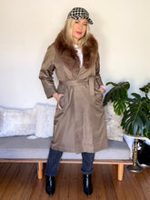 Load image into Gallery viewer, Kanebo Silk Pure Silk Coat with Fur Collar