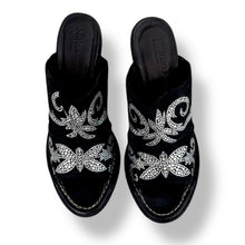 Load image into Gallery viewer, Fiorentini + Baker Rhinestone Western Mules, UK 6
