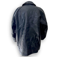 Load image into Gallery viewer, Mens Black Leather Over Coat