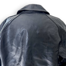 Load image into Gallery viewer, Mens Black Leather Over Coat