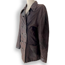 Load image into Gallery viewer, Vintage Chocolate Brown Leather Coat
