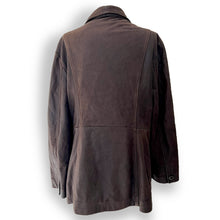 Load image into Gallery viewer, Vintage Chocolate Brown Leather Coat