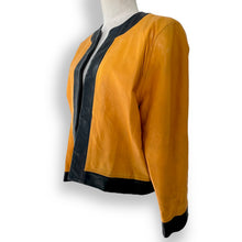 Load image into Gallery viewer, Unusual Vintage Tangerine Leather Set