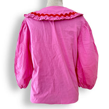 Load image into Gallery viewer, Me and B Pink Long Sleeve Dagger Collar Shirt