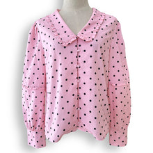 Load image into Gallery viewer, Coco and Salt Pink Polka Dot Blouse