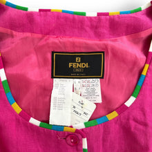 Load image into Gallery viewer, Vintage Dead Stock Pink Linen Dress by Fendi