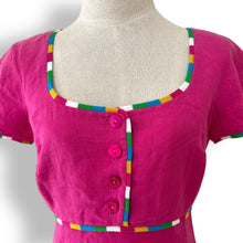 Load image into Gallery viewer, Vintage Dead Stock Pink Linen Dress by Fendi