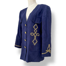 Load image into Gallery viewer, Vintage Emanuel Ungaro Navy Suit Set