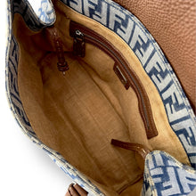 Load image into Gallery viewer, Stunning Vintage Fendi Denim Selleria Linda Zucca Handbag