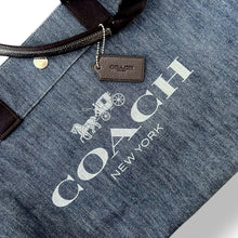 Load image into Gallery viewer, Vintage Coach Denim Logo Tote