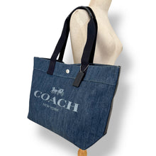 Load image into Gallery viewer, Vintage Coach Denim Logo Tote