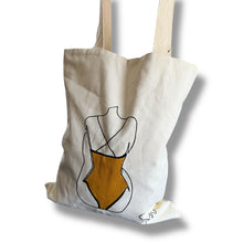 Load image into Gallery viewer, Hand-Painted Cotton Tote by Siswata Marie