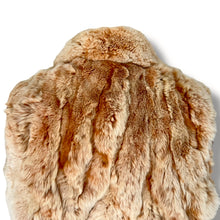 Load image into Gallery viewer, Vintage Rabbit Fur & Leather Zip Vest