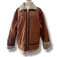 Load image into Gallery viewer, Vintage Shearling-Lined Suede Jacket