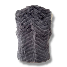 Load image into Gallery viewer, Vintage Grey Rabbit Fur Vest