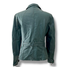 Load image into Gallery viewer, Vintage Forest Green Leather Jacket