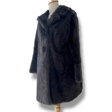 Load image into Gallery viewer, Vintage Charcoal Fur Coat