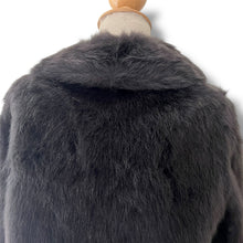 Load image into Gallery viewer, Vintage Charcoal Fur Coat