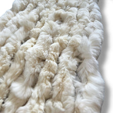 Load image into Gallery viewer, Vintage White Rabbit Fur Scarf
