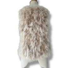 Load image into Gallery viewer, Vintage Ostrich Feather Vest – Cream