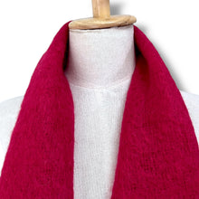 Load image into Gallery viewer, Glentana Bright Fuchsia Mohair Scarf – Made in Scotland