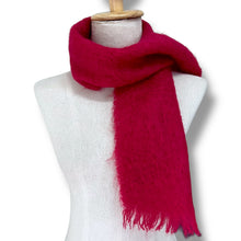 Load image into Gallery viewer, Glentana Bright Fuchsia Mohair Scarf – Made in Scotland
