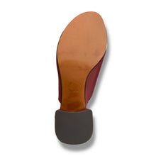 Load image into Gallery viewer, Coach Studded Leather Mules – Oxblood Leather, Block Heel (EU 36/UK4)