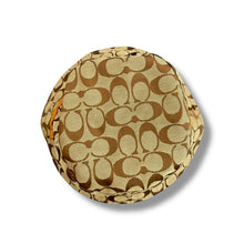 Load image into Gallery viewer, Coach Monogram Canvas Bucket Hat with Leather Trim – M/L