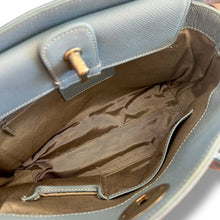 Load image into Gallery viewer, Madame Hiroko Powder Blue Leather Tote