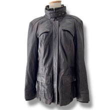 Load image into Gallery viewer, Vintage Brown Leather Utility Jacket