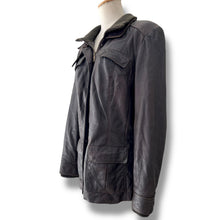 Load image into Gallery viewer, Vintage Brown Leather Utility Jacket