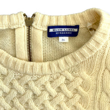 Load image into Gallery viewer, Rare Ivory Cable Knit + Buffalo Check Wool Skirt Combo