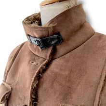 Load image into Gallery viewer, Real Suede Fur-Trimmed Coat – One After Another by Nice Claup (Japan)