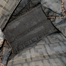 Load image into Gallery viewer, Vintage Fendi Zucca Canvas Tote with Leather Handles Italy, likely 1980s–early 90s