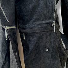 Load image into Gallery viewer, ONLY Black Suede Convertible Jacket