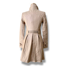 Load image into Gallery viewer, Vero Moda Taupe Leather Trench Coat with Belt