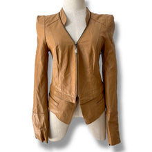 Load image into Gallery viewer, Vero Moda Classic Caramel Leather Jacket