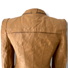 Load image into Gallery viewer, Vero Moda Classic Caramel Leather Jacket