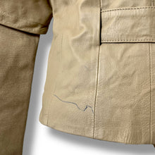 Load image into Gallery viewer, Vero Moda Classic Belted Leather Jacket – Neutral Beige