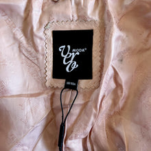 Load image into Gallery viewer, Vero Moda Blush Leather Jacket with Eyelet Ruffle Trim – New with Tags